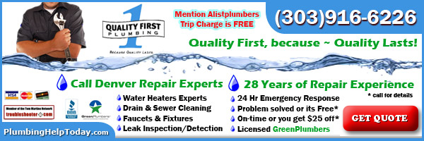 Quality First Plumbing Tel: 303-916-6226
